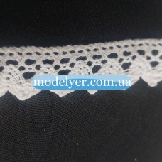 Кружево лен 1.8 см., (белый)